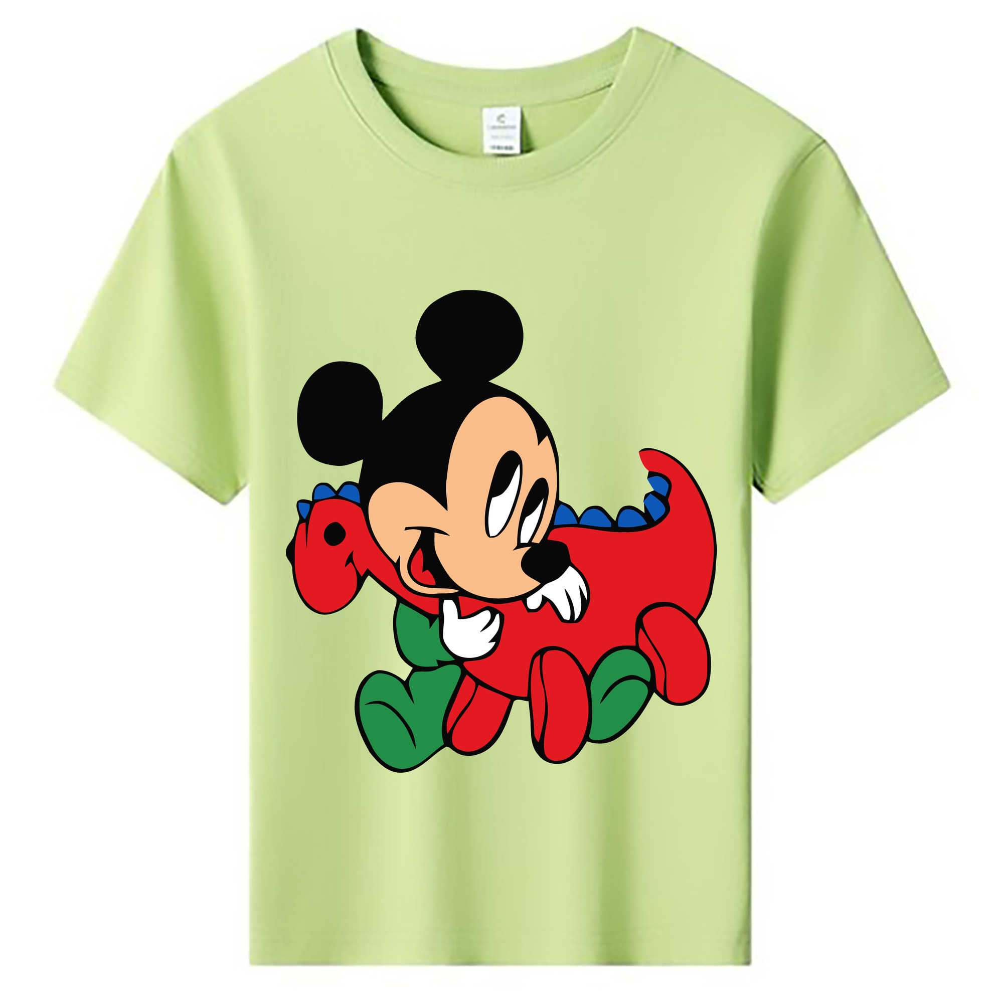 ミッキーマウス Mickey Mouse 綿100％キッズTシャツ（フロントプリント）